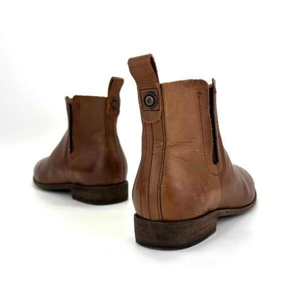 Olukai Malie Women Brown Ankle Boot Size 7 Leather Low Block Heel Chelsea Bootie - Picture 13 of 13